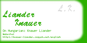 liander knauer business card